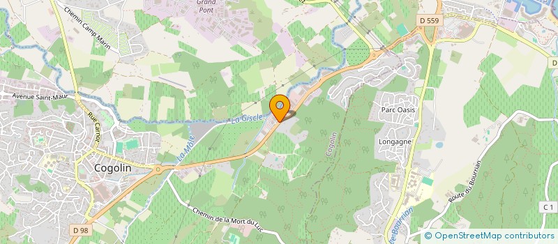 localisation de l'entreprise LMO GASSIN  COGOLIN