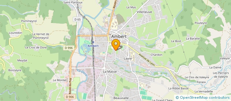 localisation de l'entreprise LMO PRODUCTIONS  AMBERT