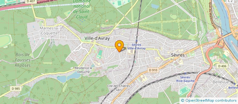 localisation de l'entreprise LMO SARL  VILLE-D'AVRAY