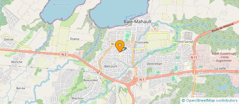 localisation de l'entreprise LMP  BAIE-MAHAULT