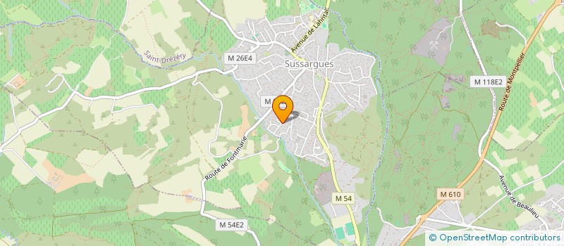 localisation de l'entreprise LMP  SUSSARGUES