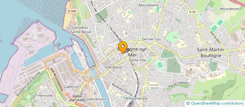 localisation de l'entreprise LMP  BOULOGNE-SUR-MER