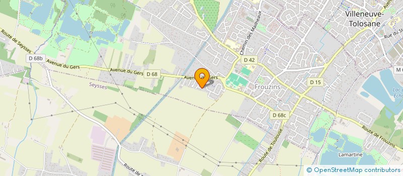 localisation de l'entreprise LMP  FROUZINS