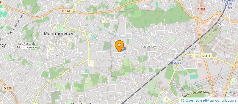 localisation de l'entreprise LMP BATIMENTS  GROSLAY