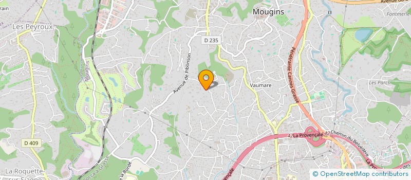 localisation de l'entreprise LMP CAUVIN DUMAURE - VILLA DALY  MOUGINS