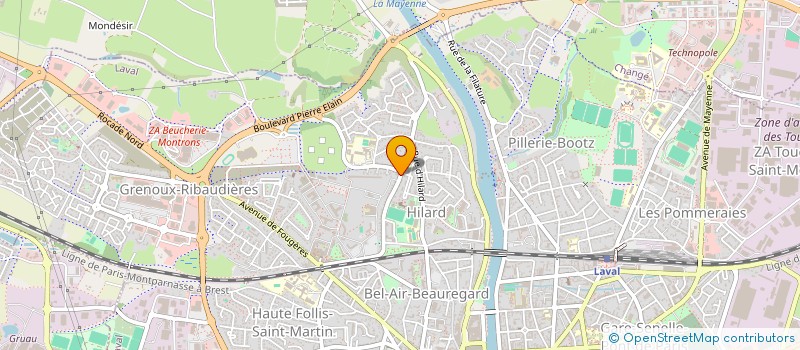 localisation de l'entreprise LMP HILARD  LAVAL