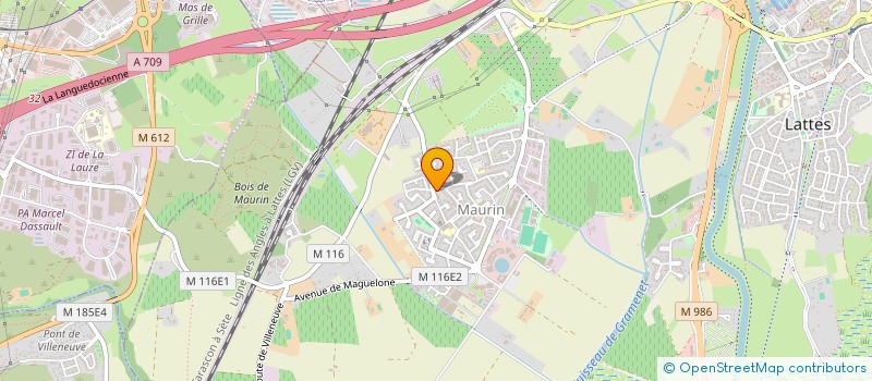 localisation de l'entreprise LMP IMMOBILIER à LATTES