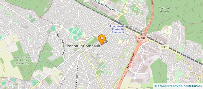 localisation de l'entreprise LMP IMMOBILIERS à PONTAULT-COMBAULT