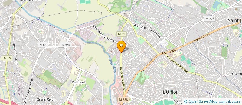 localisation de l'entreprise LMP MENUISERIES à L'UNION