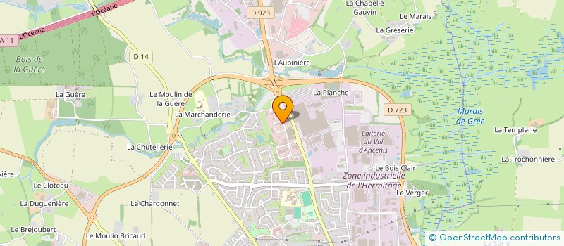 localisation de l'entreprise LMPO à ANCENIS-SAINT-GEREON