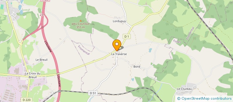 localisation de l'entreprise LMPS 87  FROMENTAL