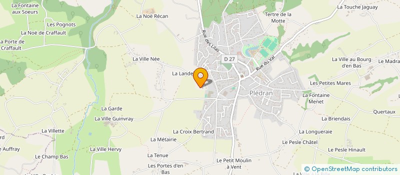 localisation de l'entreprise LMR  PLEDRAN