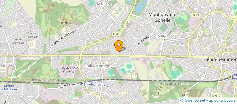 localisation de l'entreprise LMR à BILLY-MONTIGNY
