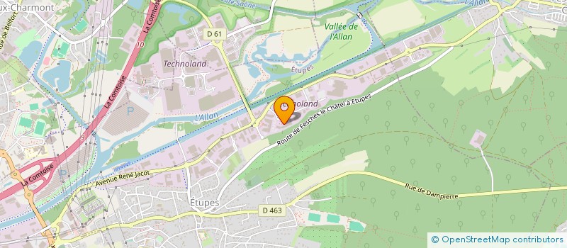 localisation de l'entreprise LMR HOLDING  ETUPES