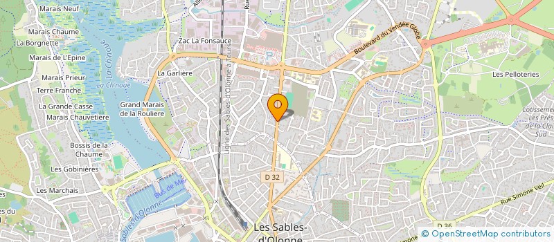 localisation de l'entreprise LMR RESTAURATION à LES SABLES D'OLONNE