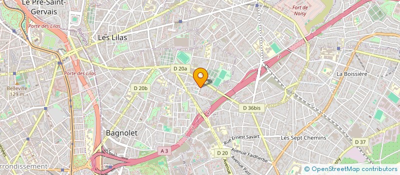 localisation de l'entreprise LMS à BAGNOLET