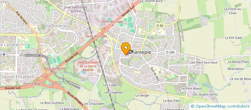 localisation de l'entreprise LMS  CHANTEPIE