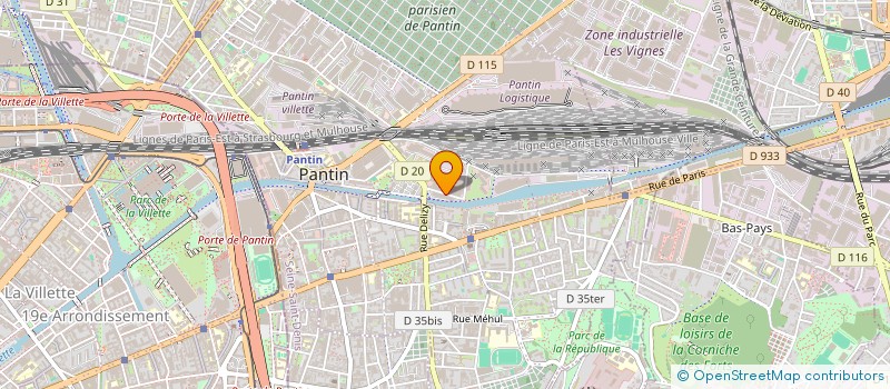 localisation de l'entreprise LMS BAT à PANTIN