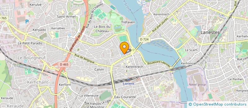 localisation de l'entreprise LMS CARRELAGE à LORIENT