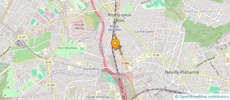 localisation de l'entreprise LMS CONSULTING à ROSNY-SOUS-BOIS