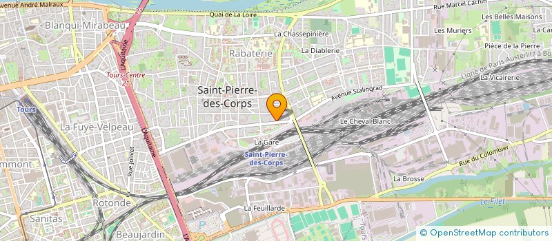 localisation de l'entreprise LMS HYADI  SAINT-PIERRE-DES-CORPS