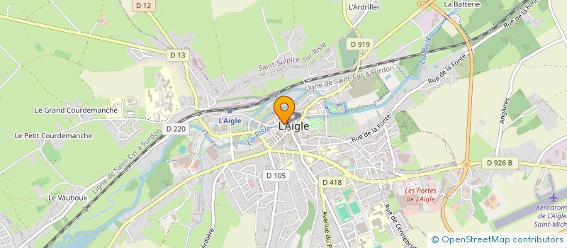 localisation de l'entreprise LMS INVEST à L'AIGLE