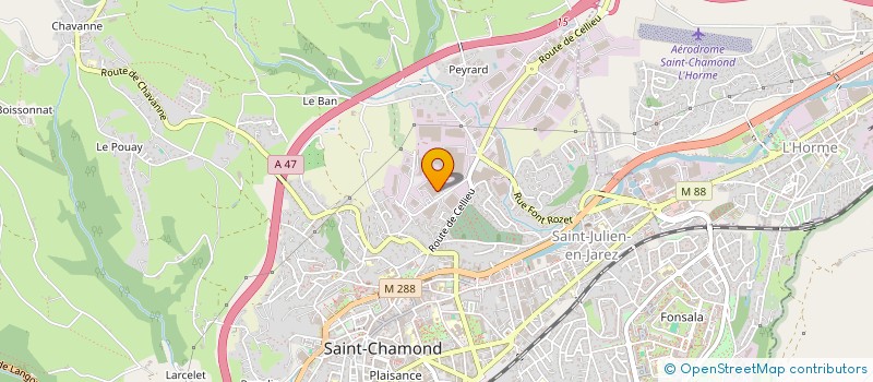 localisation de l'entreprise LMS LOIRE MECANO SOUDURE  SAINT-CHAMOND