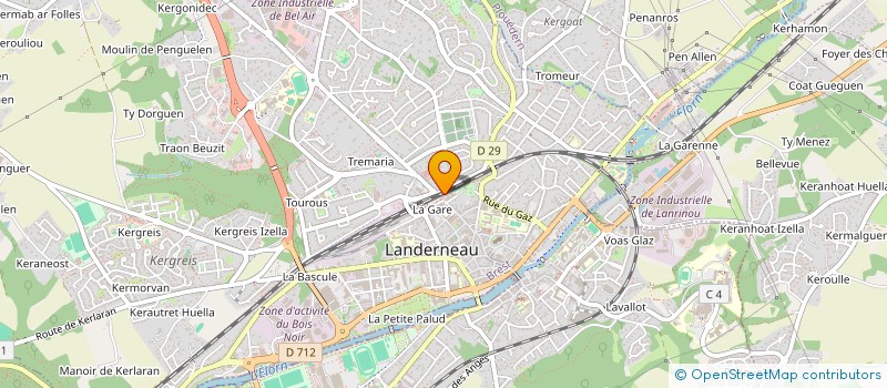 localisation de l'entreprise LMS PRODUCTION à LANDERNEAU