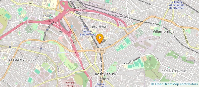 localisation de l'entreprise LMSA  ROSNY-SOUS-BOIS