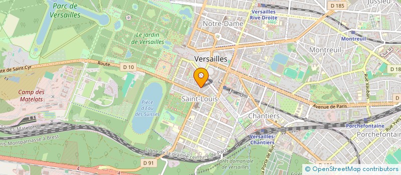 localisation de l'entreprise LMT à VERSAILLES
