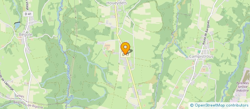 localisation de l'entreprise LMT  HOUEYDETS