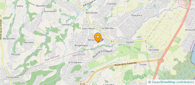 localisation de l'entreprise LMT  BAIE-MAHAULT