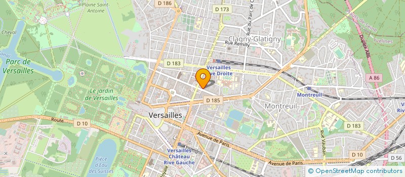 localisation de l'entreprise LMTB ASSURANCES à VERSAILLES
