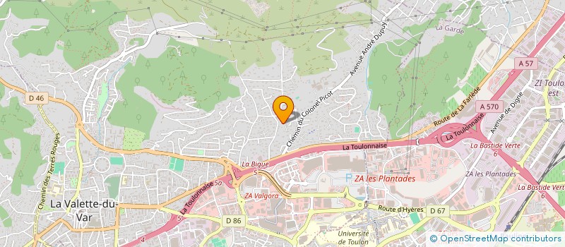 localisation de l'entreprise LMTM EVENEMENTS  LA VALETTE-DU-VAR