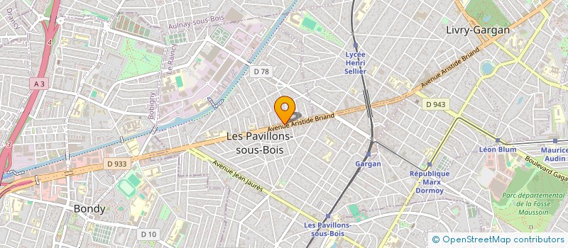 localisation de l'entreprise LMTP LOCATION MATERIELS TRAVAUX PUBLICS  LES PAVILLONS-SOUS-BOIS