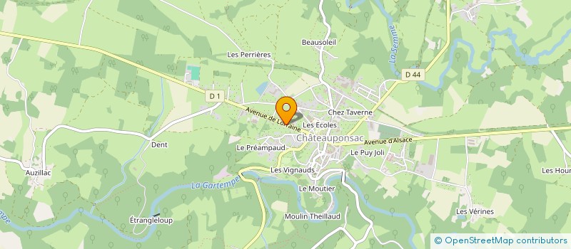 localisation de l'entreprise LMTS 87 à CHATEAUPONSAC