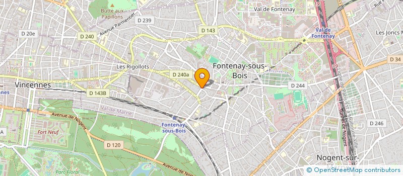 localisation de l'entreprise LMV à FONTENAY-SOUS-BOIS