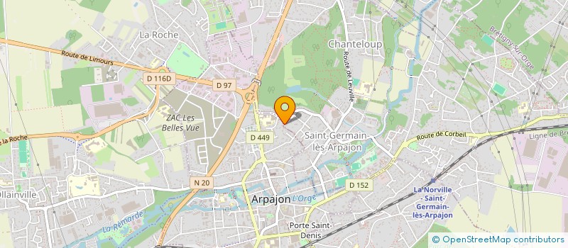 localisation de l'entreprise LMV  ARPAJON