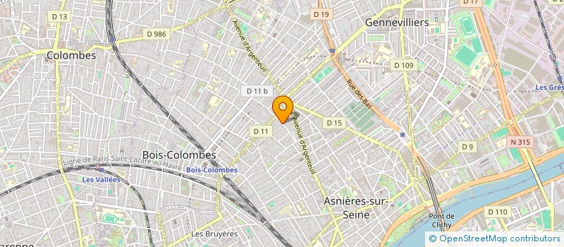 localisation de l'entreprise LMV à ASNIERES-SUR-SEINE