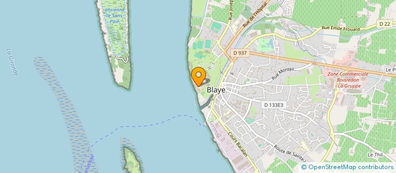 localisation de l'entreprise LMV à BLAYE