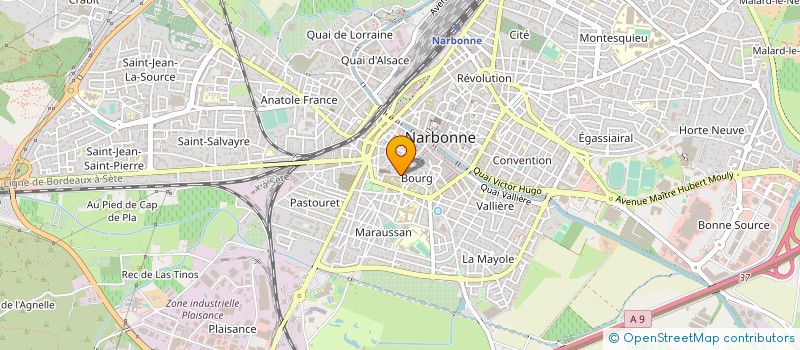 localisation de l'entreprise LMV EVENTS  NARBONNE