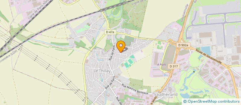 localisation de l'entreprise LMV GROUPE  LE THILLAY