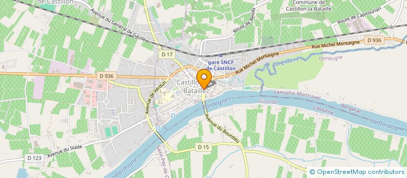 localisation de l'entreprise LMV IMMOBILIER  CASTILLON-LA-BATAILLE