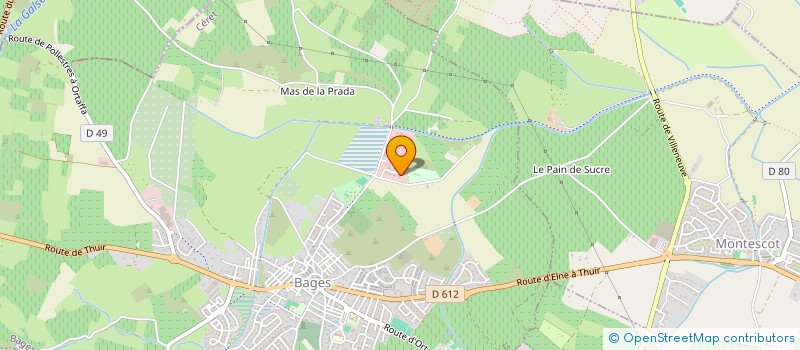 localisation de l'entreprise LMV - LA MESANGE VERTE  BAGES