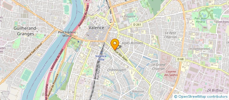 localisation de l'entreprise LMV SERVICES à VALENCE