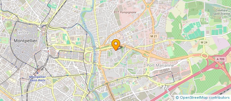 localisation de l'entreprise LMVH à MONTPELLIER