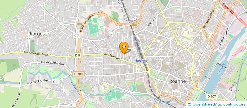 localisation de l'entreprise LMW  ROANNE