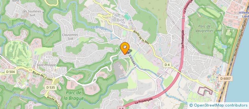 localisation de l'entreprise LN  BIOT