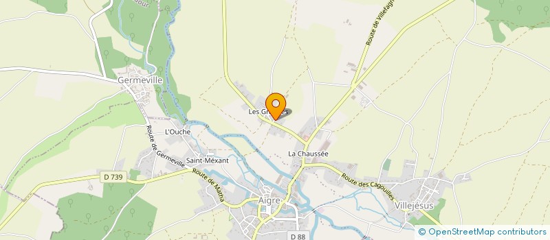 localisation de l'entreprise LN à SAINT-FRAIGNE