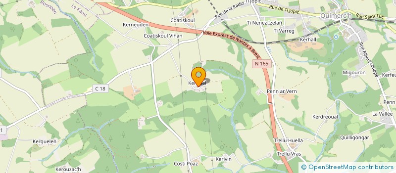 localisation de l'entreprise LN BOIS  PONT-DE-BUIS-LES-QUIMERCH